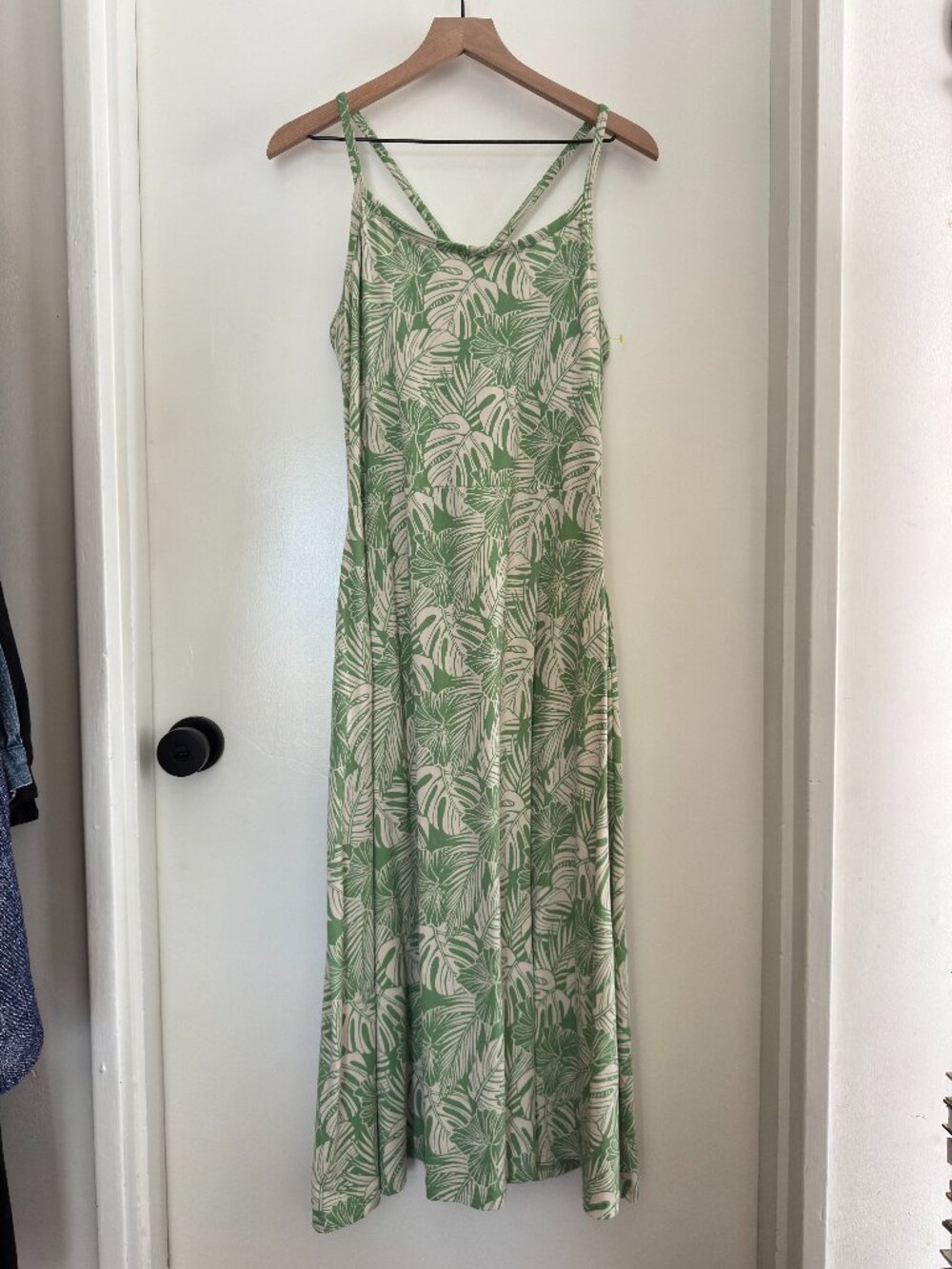 PACT organic cotton fit & flare midi dress. POCKETS & SHELF BRA! XXL